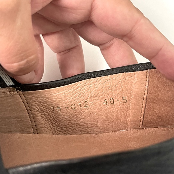 All Black Footwear Perforated Flats, Black Sz 40.5 - Picture 4 of 5